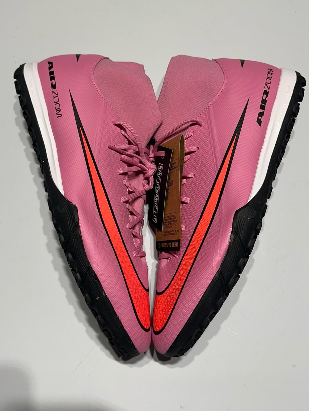 Nike Mercurial Superfly 9 Academy TF Mens 12 Pink Turf Soccer Cleats FQ8331-600 - Picture 3 of 8